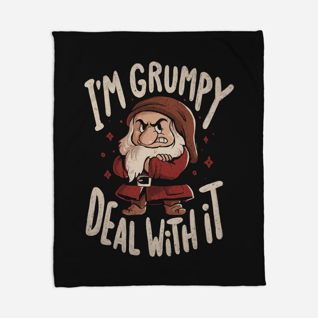 I’m Grumpy Deal With It-None-Fleece-Blanket-Arigatees