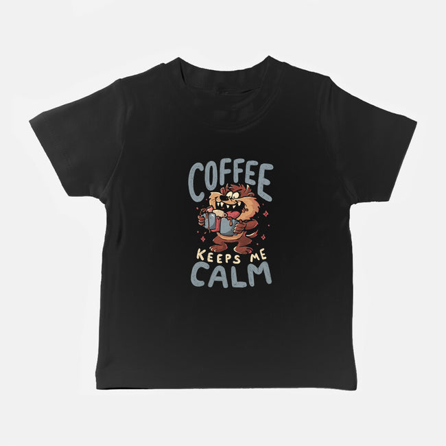 Coffee Keeps Me Calm-Baby-Basic-Tee-Arigatees