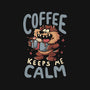 Coffee Keeps Me Calm-Womens-Off Shoulder-Sweatshirt-Arigatees