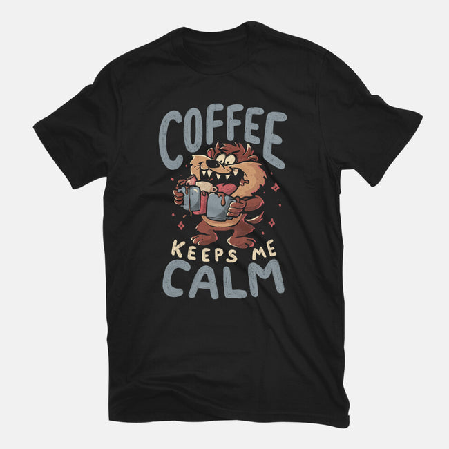 Coffee Keeps Me Calm-Womens-Fitted-Tee-Arigatees