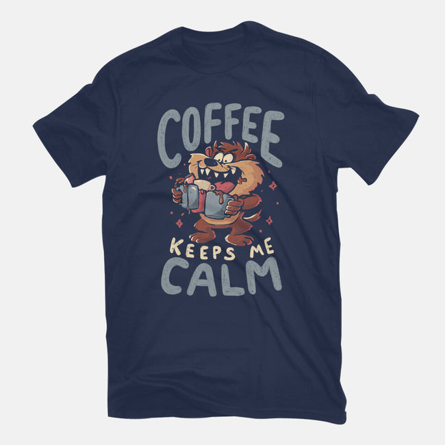 Coffee Keeps Me Calm-Youth-Basic-Tee-Arigatees