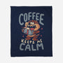 Coffee Keeps Me Calm-None-Fleece-Blanket-Arigatees