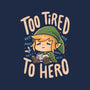Too Tired To Hero-Womens-V-Neck-Tee-Arigatees