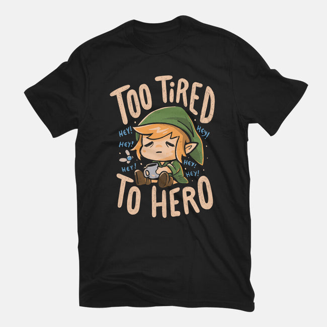 Too Tired To Hero-Womens-Fitted-Tee-Arigatees