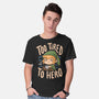 Too Tired To Hero-Mens-Basic-Tee-Arigatees