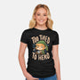 Too Tired To Hero-Womens-Fitted-Tee-Arigatees