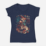 Cybercoot-Womens-V-Neck-Tee-Arigatees