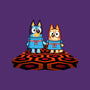 Doggy Twins-Unisex-Crew Neck-Sweatshirt-Raffiti