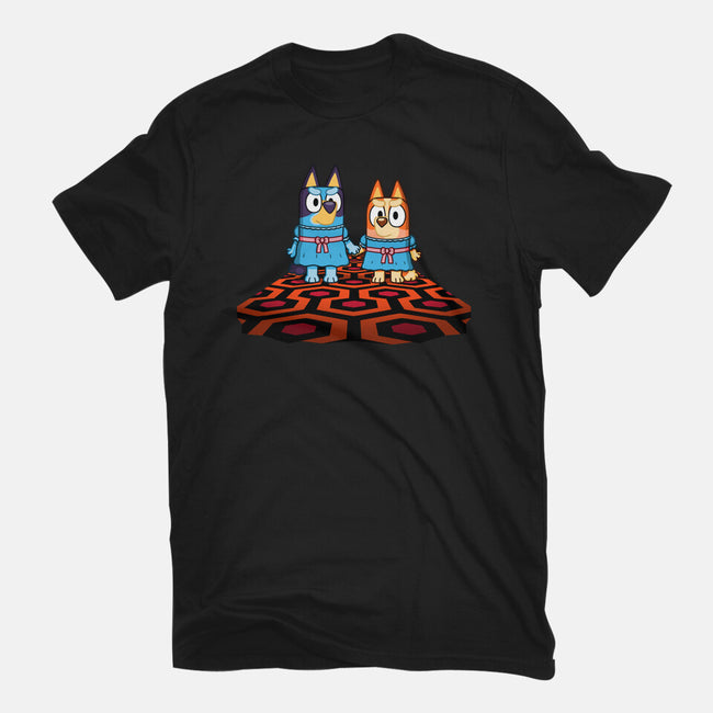 Doggy Twins-Womens-Fitted-Tee-Raffiti