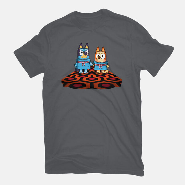 Doggy Twins-Womens-Fitted-Tee-Raffiti