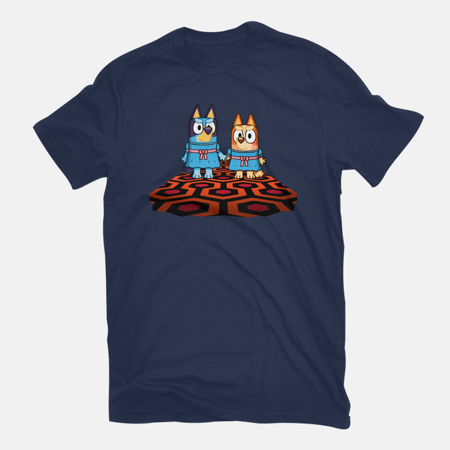 Doggy Twins-Womens-Fitted-Tee-Raffiti