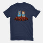 Doggy Twins-Womens-Fitted-Tee-Raffiti