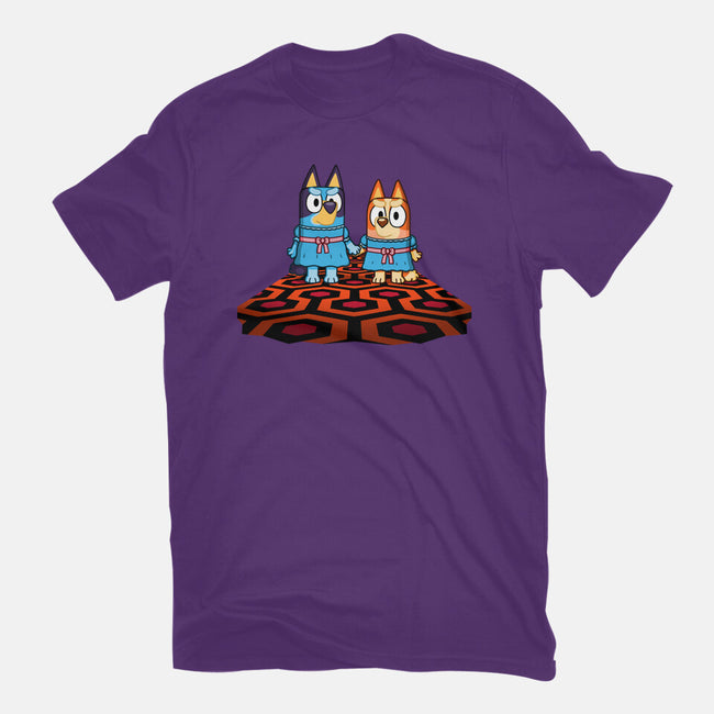 Doggy Twins-Womens-Fitted-Tee-Raffiti