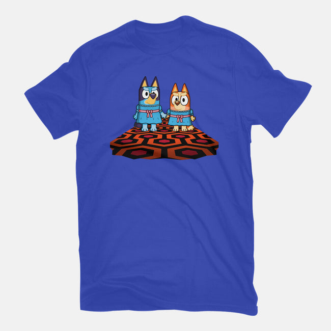 Doggy Twins-Womens-Fitted-Tee-Raffiti
