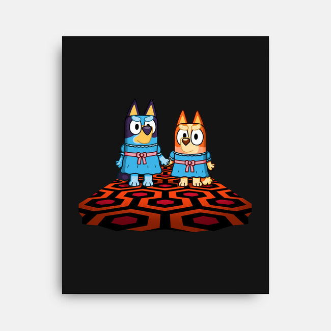 Doggy Twins-None-Stretched-Canvas-Raffiti