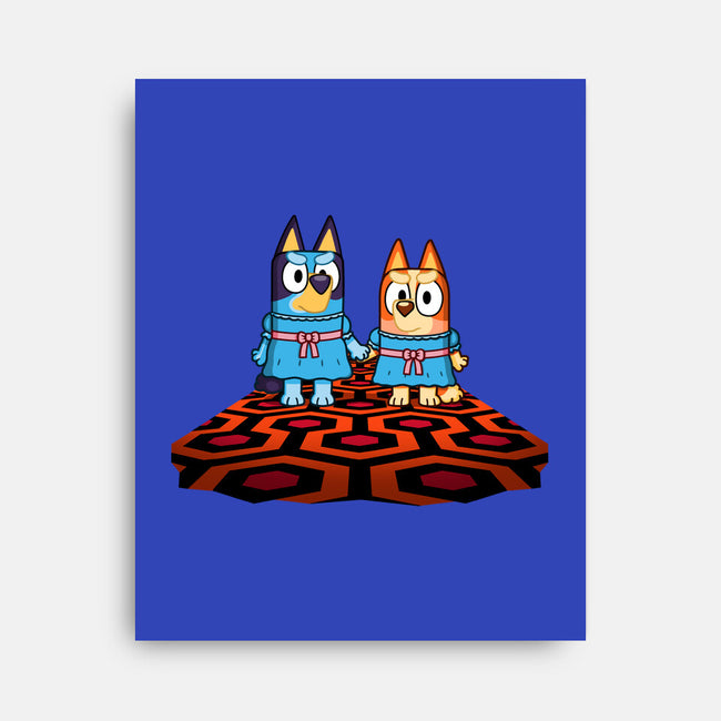 Doggy Twins-None-Stretched-Canvas-Raffiti