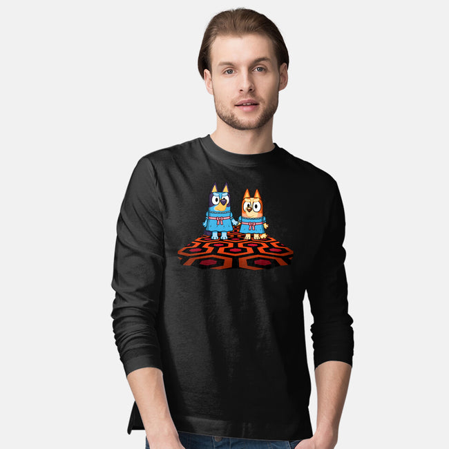 Doggy Twins-Mens-Long Sleeved-Tee-Raffiti