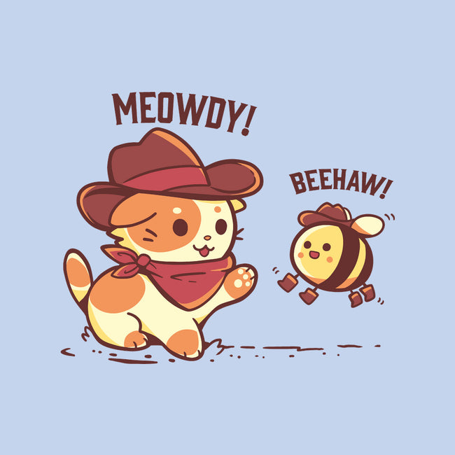 Meowdy And Beehaw-Womens-Basic-Tee-TechraNova