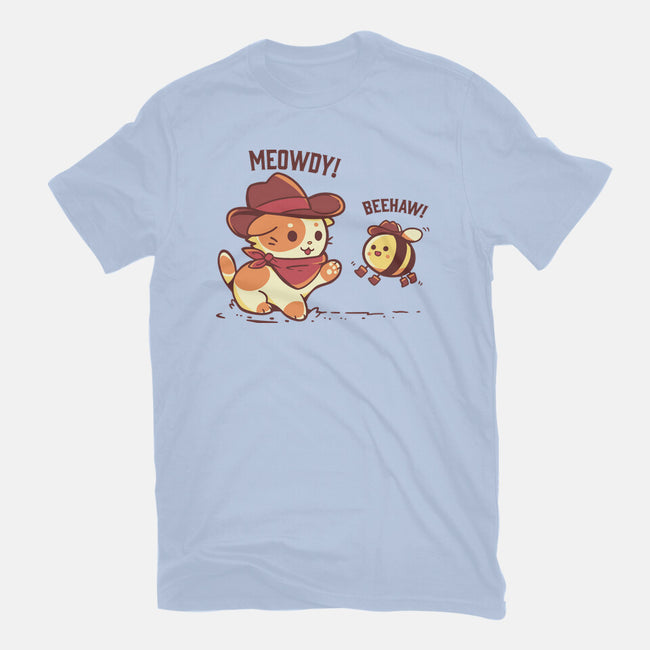 Meowdy And Beehaw-Unisex-Basic-Tee-TechraNova