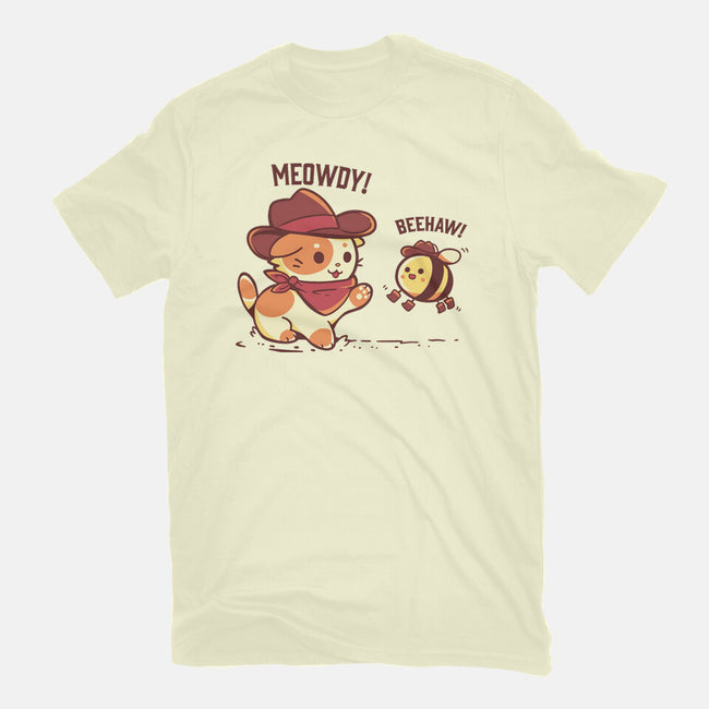 Meowdy And Beehaw-Mens-Basic-Tee-TechraNova