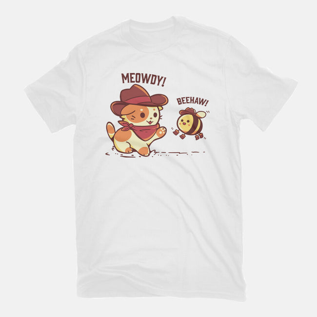 Meowdy And Beehaw-Unisex-Basic-Tee-TechraNova