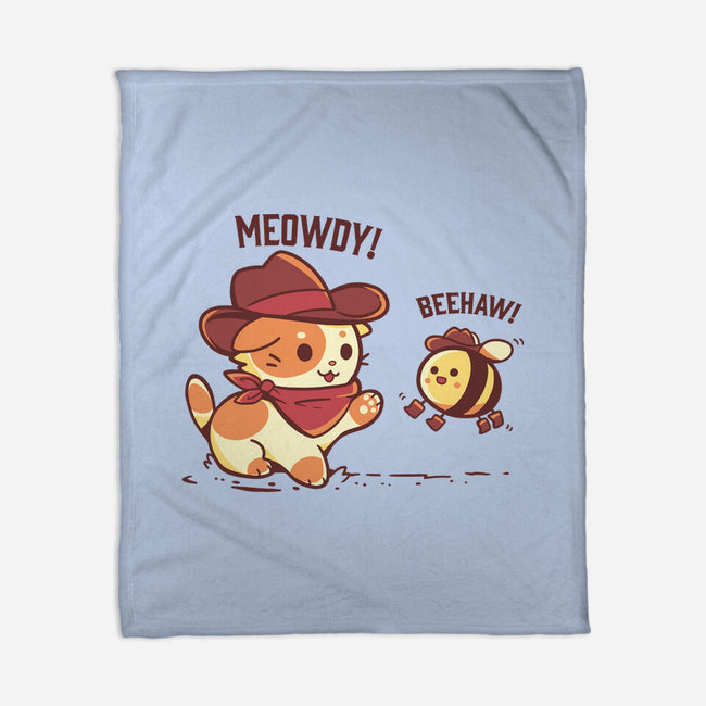 Meowdy And Beehaw-None-Fleece-Blanket-TechraNova