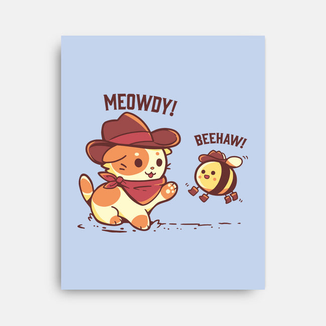 Meowdy And Beehaw-None-Stretched-Canvas-TechraNova