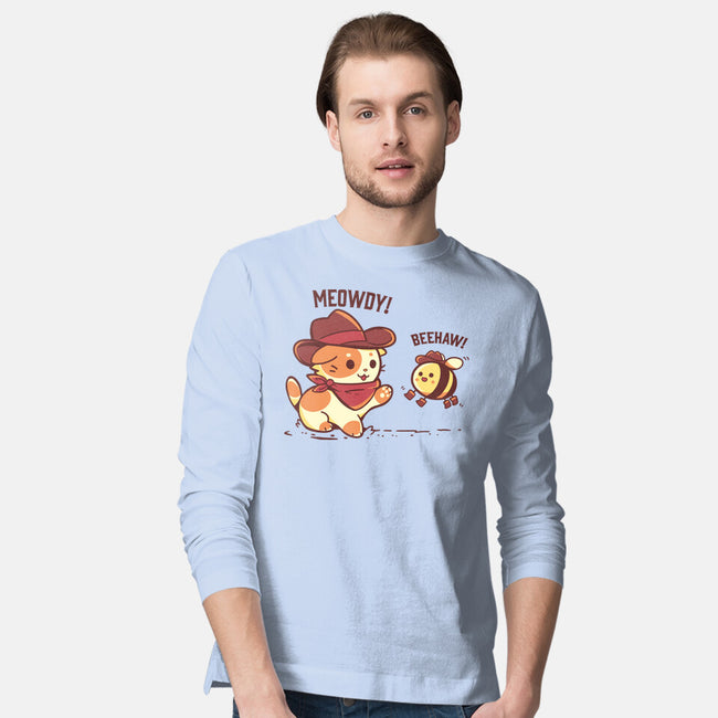 Meowdy And Beehaw-Mens-Long Sleeved-Tee-TechraNova