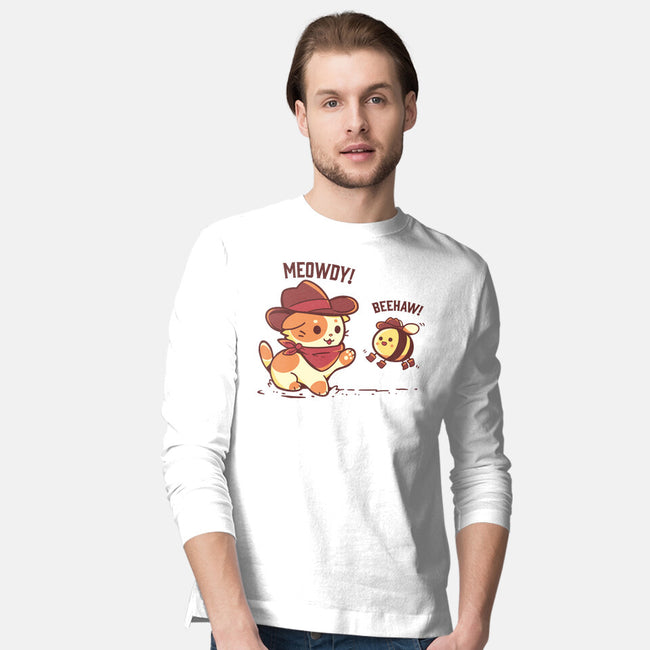 Meowdy And Beehaw-Mens-Long Sleeved-Tee-TechraNova