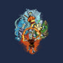 Elemental Bender-Unisex-Crew Neck-Sweatshirt-nickzzarto
