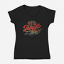 Just Yavin Fun-Womens-V-Neck-Tee-Wheels