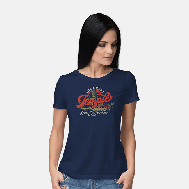 Just Yavin Fun-Womens-Basic-Tee-Wheels