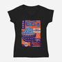 Max Rebo Live-Womens-V-Neck-Tee-CarloJ1956