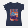 Max Rebo Live-Womens-V-Neck-Tee-CarloJ1956