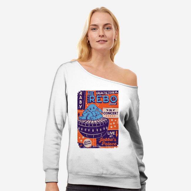 Max Rebo Live-Womens-Off Shoulder-Sweatshirt-CarloJ1956