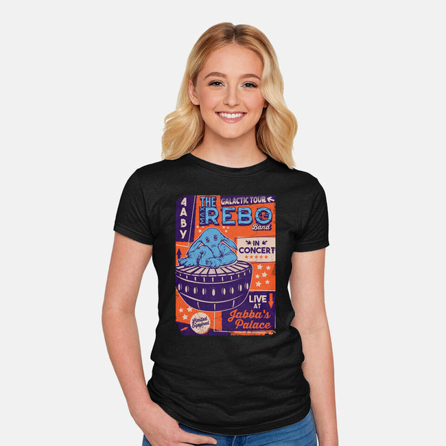 Max Rebo Live-Womens-Fitted-Tee-CarloJ1956
