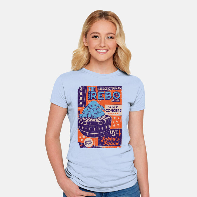 Max Rebo Live-Womens-Fitted-Tee-CarloJ1956