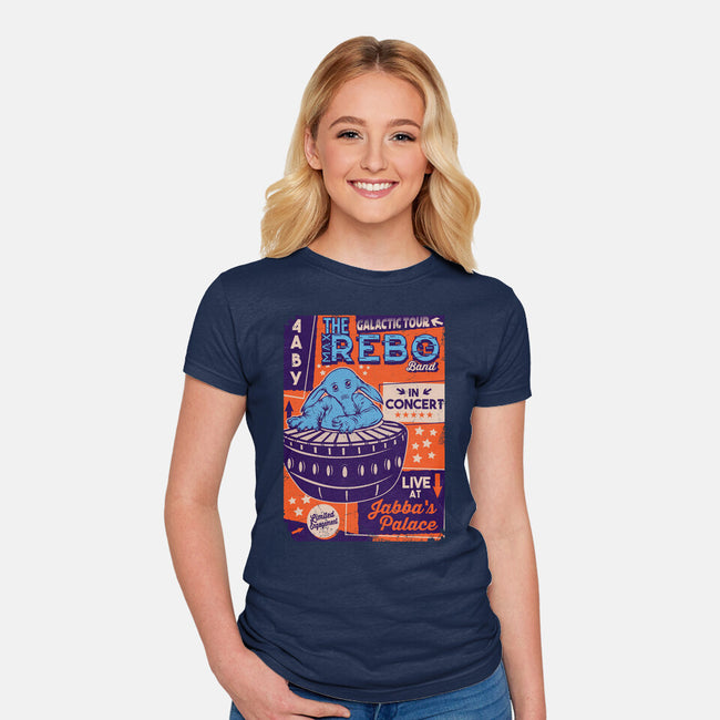 Max Rebo Live-Womens-Fitted-Tee-CarloJ1956