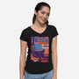 Max Rebo Live-Womens-V-Neck-Tee-CarloJ1956
