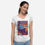 Max Rebo Live-Womens-V-Neck-Tee-CarloJ1956