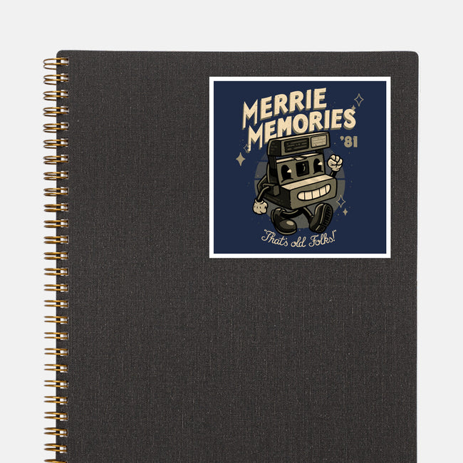 Merrie Memories Folks-None-Glossy-Sticker-teesgeex