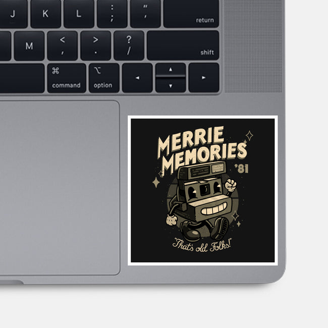 Merrie Memories Folks-None-Glossy-Sticker-teesgeex