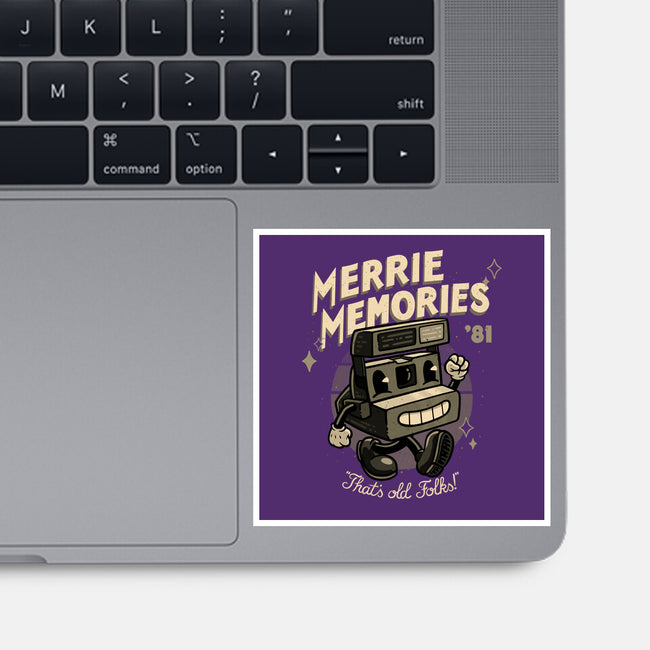 Merrie Memories Folks-None-Glossy-Sticker-teesgeex