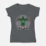 Vitruvian Irishman-Womens-V-Neck-Tee-Boggs Nicolas