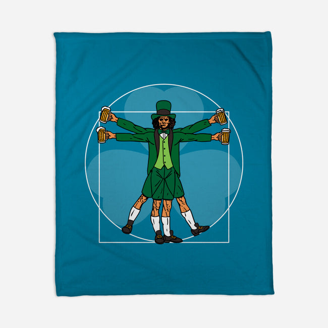 Vitruvian Irishman-None-Fleece-Blanket-Boggs Nicolas