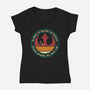 Kicking Imperial Ass-Womens-V-Neck-Tee-teesgeex