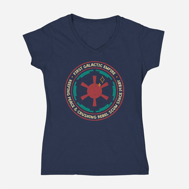 Crushing Rebel Scum-Womens-V-Neck-Tee-teesgeex