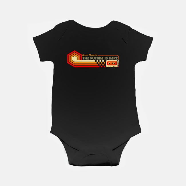 Future Is Here-Baby-Basic-Onesie-rocketman_art