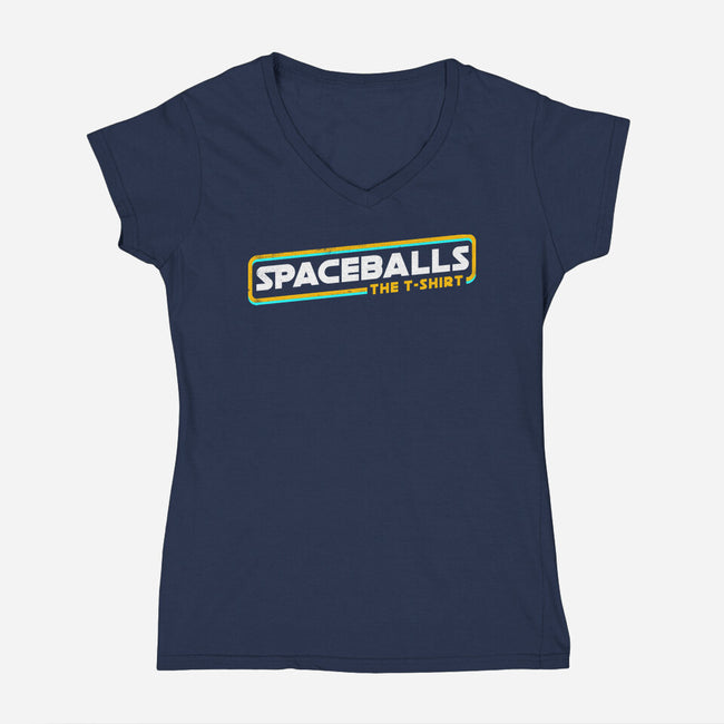 Spaceballs The T-Shirt-Womens-V-Neck-Tee-rocketman_art