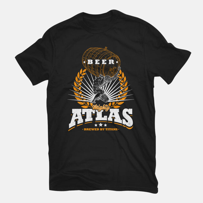 Mighty Atlas Beer-Womens-Fitted-Tee-Getsousa!